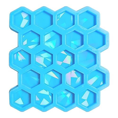 Leichte Schattenverzierungen Schlüsselbund Silikonform Hexagonales Holographisches Armband Dekorierte Bolzenohrringe Schimmel Für Kunsthandwerk von FackLOxc