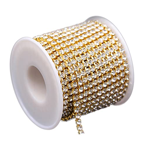 Lenth9m Width2mm 3 5 Mm Kristall Für Strassnahnekettenverkleidungen Zum Nähen Von Handwerkshandwerk Dekoration Gold Für Strassverkleidung Lenth9m Width2mm 3 5 Mm Kristall Für Strassnahnekettenverkleidungen Zum Nähen Von Handwerkshandwerk Dekoration Gold Für Strassverkleidung von FackLOxc