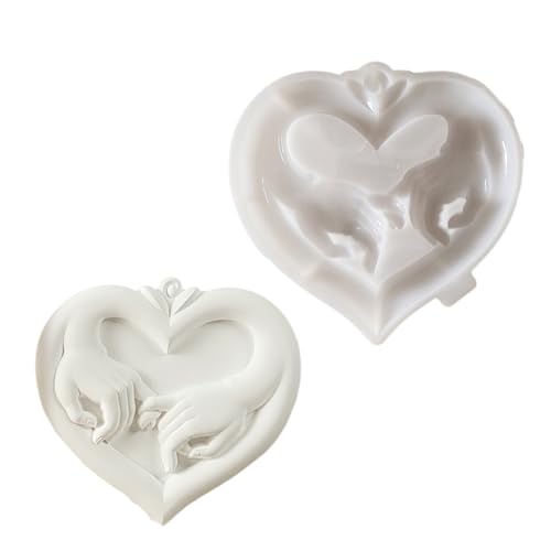 Multiple Size Heart Stalldy Silicon Schimmelpilz Set Tragbares Zubehör Für Handwerksmittel Gips Machen Gips Basteln von FackLOxc