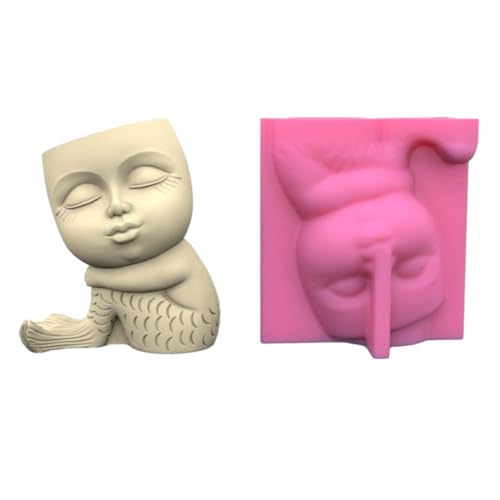 Nette Meerjungfrau Stifthalter Silikonform Tisch Ornament Formplasters Herstellung Von Werkzeug Sukkulpfmaschinenschimmel Leicht Zu Reinigen Nette Meerjungfrau Stifthalter Silikonform Tisch Ornament Formplasters Herstellung Von Werkzeug Sukkulpfmaschinenschimmel Leicht Zu Reinigen von FackLOxc