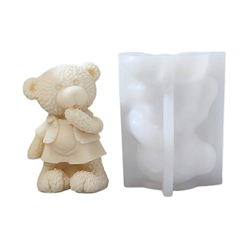 Niedliche Bärenform Kerze Silikonform Für Handgefertigte Schreibtischdekorationen Gypsum Epoxidharz Kerze Silikon Backform Niedliche Bärenform Kerze Silikonform Für Handgefertigte Schreibtischdekorationen Gypsum Epoxidharz Kerze Silikon Backform von FackLOxc