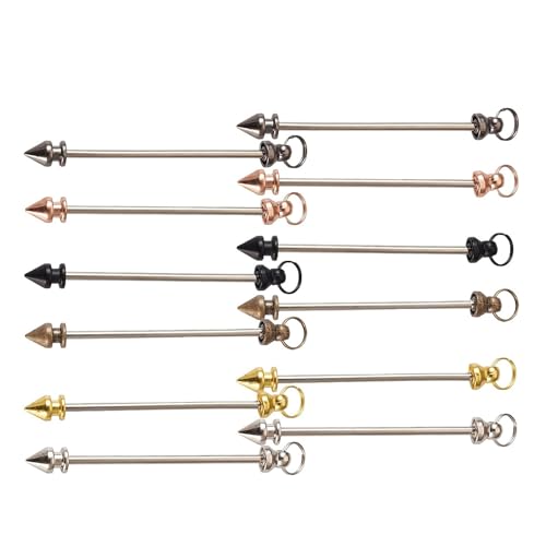 Packung Von 12 Blanking Metall Schlüsselbundstange Für Perlen Und Handwerksprojekt 6Color Schlüsselbundstange Für Die Perlenschlüsselkettenherstellung von FackLOxc