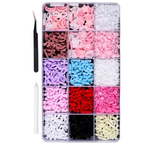 Schleifen-Anhänger in verschiedenen Formen, 3D-Schleifen-Charms, flache Rückseite, Perlen, Nägel, Kunstdekorationen für Acrylnägel Schleifen-Anhänger in verschiedenen Formen, 3D-Schleifen-Charms, flache Rückseite, Perlen, Nägel, Kunstdekorationen für Acrylnägel von FackLOxc