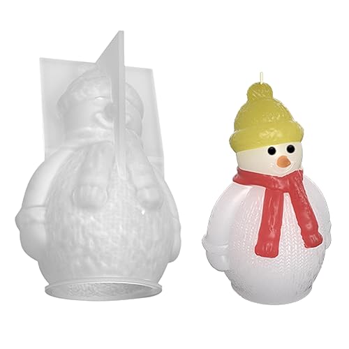 Schneemann-Silikonform für handgefertigte Schreibtischdekoration, Gips, Epoxidharz für Heimdekoration Schneemann-Silikonform für handgefertigte Schreibtischdekoration, Gips, Epoxidharz für Heimdekoration von FackLOxc