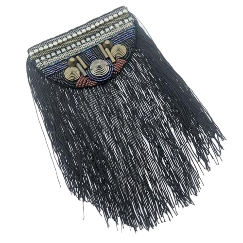 Schulter-Epaulette mit Quasten, Metall, Punk, modisch, langlebig, Schulterepaulett für Persönlichkeit, Modestile von FackLOxc