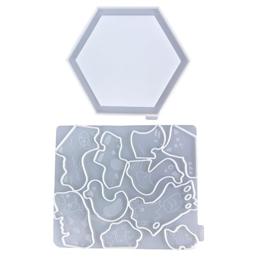Set mit 2 Tiermotiven, Kristall-Epoxidharz-Formen, einzigartige Tierpuzzle-Silikonformen für Epoxidharz-Bastelprojekte Set mit 2 Tiermotiven, Kristall-Epoxidharz-Formen, einzigartige Tierpuzzle-Silikonformen für Epoxidharz-Bastelprojekte von FackLOxc