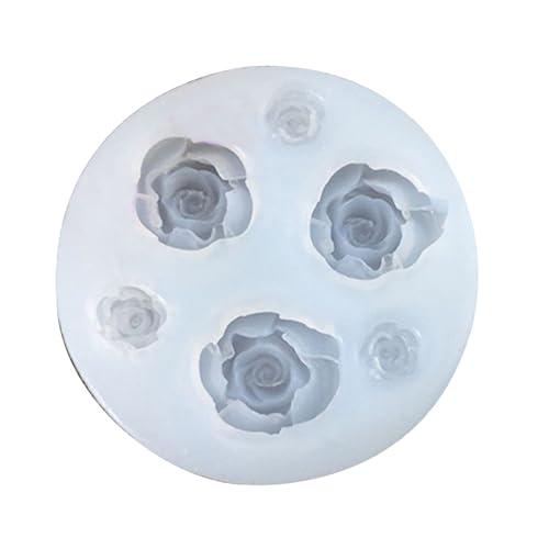 Silikonform mit 3D-Kristallblumen, 6 Stile, geeignet für Epoxidharz, Schmuckherstellung, Heimdekoration von FackLOxc