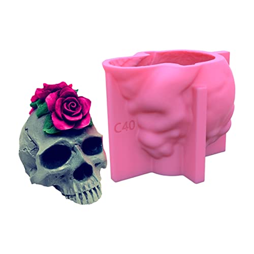 Silikonform mit 3D-Rose, Blume, Totenkopf, Harz, Epoxidharz, Handwerk, Ornament, Schmuckherstellung Silikonform mit 3D-Rose, Blume, Totenkopf, Harz, Epoxidharz, Handwerk, Ornament, Schmuckherstellung von FackLOxc