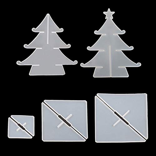 Silikonform mit weihnachtlichem Motiv, Kuchenständer, Epoxidharz, Gießformen für Handwerk, Heimdekoration von FackLOxc