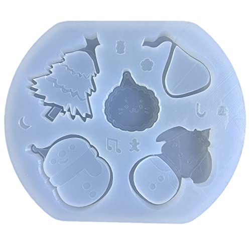 Silikonformen, Harzguss, Shaker-Form, Weihnachten, Epoxid-Form für Anhänger, Schlüsselanhänger, Schmuckherstellung von FackLOxc