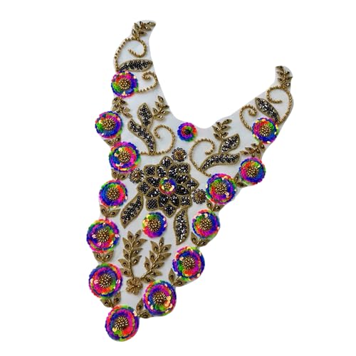 Stickerei Pailletten Perlen Applikation Nähen auf Perlen Kragen Patches Hochzeitskleid Applikation für Abendkleid Brautkleid Kleid Stickerei Pailletten Perlen Applikation Nähen auf Perlen Kragen Patches Hochzeitskleid Applikation für Abendkleid Brautkleid Kleid von FackLOxc