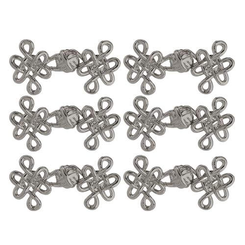 Taillenspanner mit chinesischem Knoten, unsichtbare Schnalle, Taillenmieder, Knopf, Kleidung, Zubehör, nicht nähend, 3/6 Stück von FackLOxc