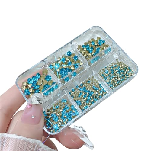 Transparente 3D-Kunst-Dekorationen, Schmuck, spitze Rückseite, Kristalle, Maniküre-Zubehör von FackLOxc