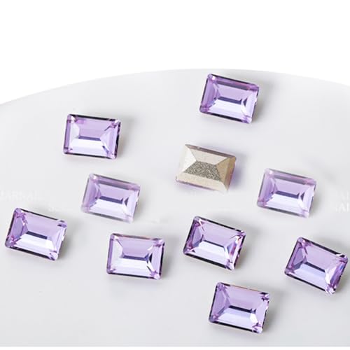 Transparente 3D-Kunst-Dekorationen, Schmuck, spitze Rückseite, Kristalle, Maniküre-Zubehör von FackLOxc