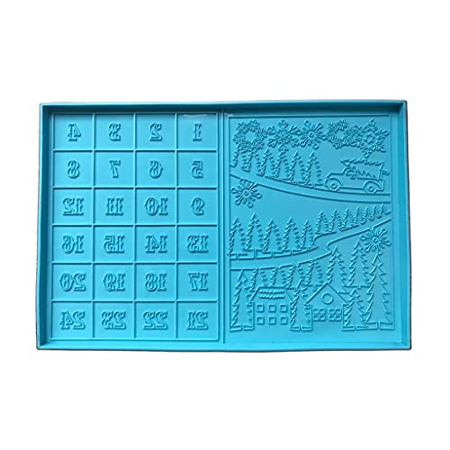 Weihnachts-Countdown-Epoxid-Form, Weihnachtskalender, Auflistung, Wandbehang, Dekoration, Schreibtisch-Einstellung, Silikonform Weihnachts-Countdown-Epoxid-Form, Weihnachtskalender, Auflistung, Wandbehang, Dekoration, Schreibtisch-Einstellung, Silikonform von FackLOxc
