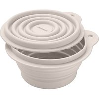 FACKELMANN Vorratsdose faltbar 6,5 cm hoch weiß, 1 St. von Fackelmann