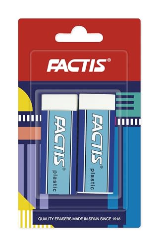 Blister 2 x P20 Radiergummis mit Kartonband FACTIS® von Factis