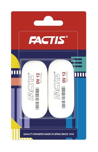 Blister 2 ovale Radiergummis OV12 FACTIS® von Factis