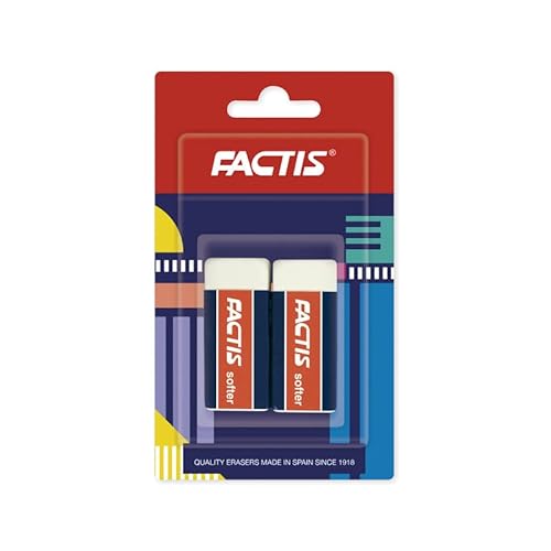 Blister 2 x S20 Radiergummis mit Kartonband FACTIS® von Factis