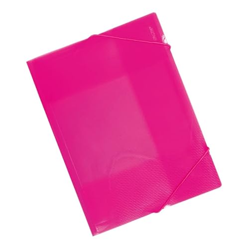 FACTIS® Ordner mit durchscheinenden Gummibändern pink von Factis