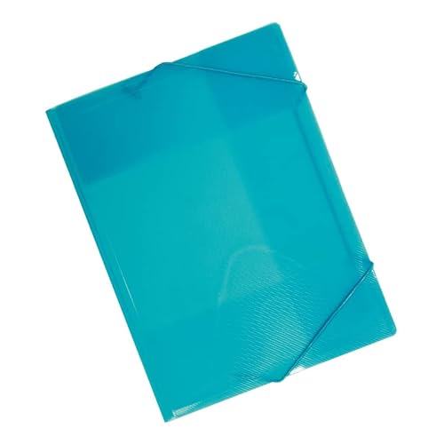 FACTIS® Ordner mit transparenten Gummibändern hellblau von Factis