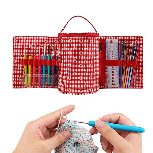FacynCrochet mit Etui | Ergonomisches Häkeletui – Häkelwerkzeuge, Haken mit Etui Aufbewahrung für Frauen für Handstrickkunst FacynCrochet mit Etui | Ergonomisches Häkeletui – Häkelwerkzeuge, Haken mit Etui Aufbewahrung für Frauen für Handstrickkunst von Facynde