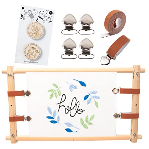 FacynReifen Stickerei | Scrollrahmen, verstellbarer Kreuznadelrahmen, Rahmen aus Buchenholz, Nadelstich, Tischboden FacynReifen Stickerei | Scrollrahmen, verstellbarer Kreuznadelrahmen, Rahmen aus Buchenholz, Nadelstich, Tischboden von Facynde