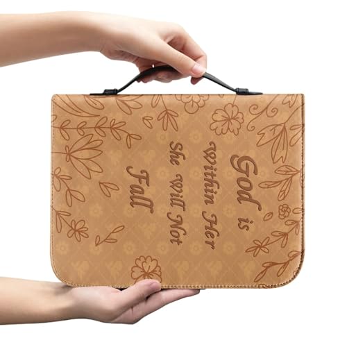Facynde Bibelhülle Mit Griff, Braunes Leder, Tragetasche Leder Bible Covers Damen Blumen Bibeltasche Damen Tasche Bibel Buch Kirche Henkeltaschen Facynde Bibelhülle Mit Griff, Braunes Leder, Tragetasche Leder Bible Covers Damen Blumen Bibeltasche Damen Tasche Bibel Buch Kirche Henkeltaschen von Facynde