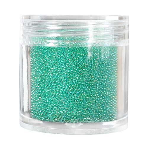 Facynde Crystal Tiny Glass Balls Strasssteine für Maniküre Microbead Caviar Beads Nail Art Dekorationen DIY Charms für Nail Art 3D Nails Zubehör 12 von Facynde
