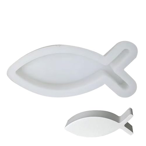 Facynde Fisch-Silikonform Basteln Gussform Waschbare Gießform Silikonform Steine,Beton Gießform Silikon Silikonformen Epoxidharz Forme Für Kerzenhalter Aus Silikon,Weiche Silikonform von Facynde