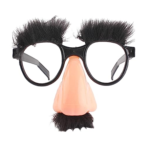 Facynde Lustige Brille für Erwachsene | Lustige Verkleidungsbrille mit Augenbrauen und Schnurrbart | Kreative Foto-Requisiten, Halloween-Party-Brillen, Partygeschenke für Kinder und Erwachsene von Facynde