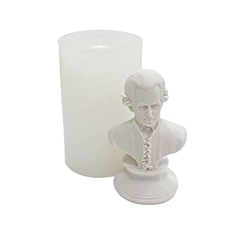 Facynde Porträt Kerzen Silikonformen, Büste Skulptur Kerzenform, Epoxidharz Gießen Wachsformen zur Herstellung von Kerzen, Seife, Handwerk, Schokolade, Gips von Facynde