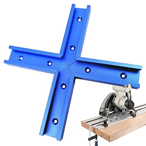 Facynde T-Gleis-Kreuzung | Querverbinder Schienenführung,Carpenter Tool T-Schienen-Kreuzungsteile mit vorgebohrten Befestigungslöchern für die Holzbearbeitung Facynde T-Gleis-Kreuzung | Querverbinder Schienenführung,Carpenter Tool T-Schienen-Kreuzungsteile mit vorgebohrten Befestigungslöchern für die Holzbearbeitung von Facynde