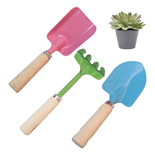 Garten aus Metall | Handwerkzeuge für den Garten mit rostbeständigem Holzgriff – Garten-Set quadratisch Schaufel Schaufel Schnarchen mit bequemem Griff für Hinterstrände Garten aus Metall | Handwerkzeuge für den Garten mit rostbeständigem Holzgriff – Garten-Set quadratisch Schaufel Schaufel Schnarchen mit bequemem Griff für Hinterstrände von Facynde