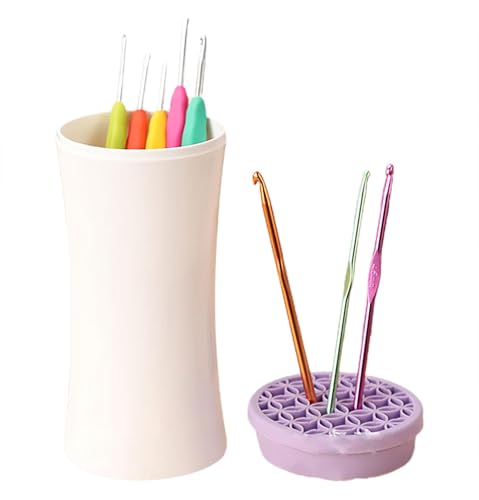 Häkelnadel-Organizer-Halter, Häkelnadel-Ständerhalter | Tragbarer Stricknadel-Organizer-Halter,Rutschfester Stricknadel-Aufbewahrungsständer für Stifte, Nadeln, Scheren, Häkelnadeln Häkelnadel-Organizer-Halter, Häkelnadel-Ständerhalter | Tragbarer Stricknadel-Organizer-Halter,Rutschfester Stricknadel-Aufbewahrungsständer für Stifte, Nadeln, Scheren, Häkelnadeln von Facynde