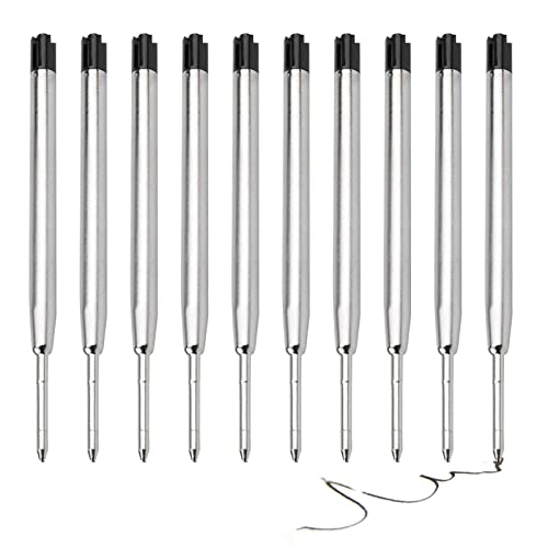 Schwarze Tintenrollerminen, Metallmine für glattes Schreiben, schwarze Tinte, 0,5 mm Ersatztinte für Kugelschreiber, glattes Schreiben, Ersatz-Gel-Tintenminen Schwarze Tintenrollerminen, Metallmine für glattes Schreiben, schwarze Tinte, 0,5 mm Ersatztinte für Kugelschreiber, glattes Schreiben, Ersatz-Gel-Tintenminen von Facynde