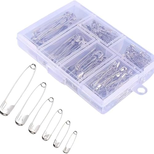Sicherheitsnadeln Groß Klein Sicherheitsnadel Safety Pins Haltbar Silber Sicherheitsnadeln Set Mini Sicherheitsnadel in 4 Verschiedenen Größen für Kleidung Kunsthandwerk Nähen DIY 200 Stück Sicherheitsnadeln Groß Klein Sicherheitsnadel Safety Pins Haltbar Silber Sicherheitsnadeln Set Mini Sicherheitsnadel in 4 Verschiedenen Größen für Kleidung Kunsthandwerk Nähen DIY 200 Stück von Fadayunn