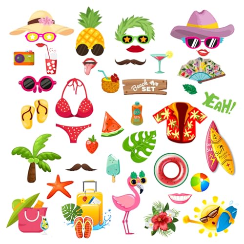 Photo Booth Props Kit 44 Pcs Hawaiian Cardboard Selfie Props Schnurrbart Pool Party Zubehör Dekoration DIY Lustige Tropische Selfie Booth Requisiten mit Sticks für Seaside Birthday Party Game Supplies Photo Booth Props Kit 44 Pcs Hawaiian Cardboard Selfie Props Schnurrbart Pool Party Zubehör Dekoration DIY Lustige Tropische Selfie Booth Requisiten mit Sticks für Seaside Birthday Party Game Supplies von Fadcaer