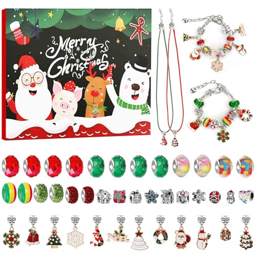 Weihnachten DIY Schmuck Making Kit Für Kinder Weihnachten Armbandherstellung Set Mit Farben Perlen Weihnachten Geschenk Armband Halskette Charm Armband Kit Weihnachtskette Geschenke Für Mädchen Kinder Weihnachten DIY Schmuck Making Kit Für Kinder Weihnachten Armbandherstellung Set Mit Farben Perlen Weihnachten Geschenk Armband Halskette Charm Armband Kit Weihnachtskette Geschenke Für Mädchen Kinder von Fadcaer