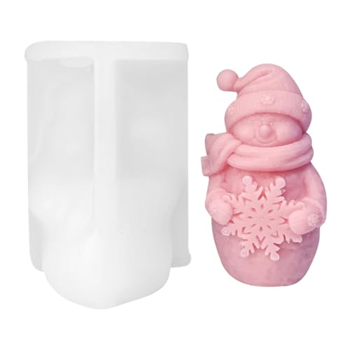 Weihnachten Schneemann Kerzenform 3D Schneemann Kerzengießform Weihnachten Resin Silikonformen DIY Silikon Form Kerzengießform für Herstellung von Kerzen, Weihnachten Handwerk Haus Ornament (Weiß-B) Weihnachten Schneemann Kerzenform 3D Schneemann Kerzengießform Weihnachten Resin Silikonformen DIY Silikon Form Kerzengießform für Herstellung von Kerzen, Weihnachten Handwerk Haus Ornament (Weiß-B) von Fadcaer