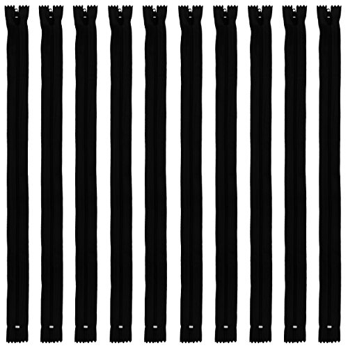 Faden & Nadel Reißverschluss Set: 10 Nylon Reißverschlüsse, nicht teilbar, 70 cm lang, schwarz Faden & Nadel Reißverschluss Set: 10 Nylon Reißverschlüsse, nicht teilbar, 70 cm lang, schwarz von Faden & Nadel