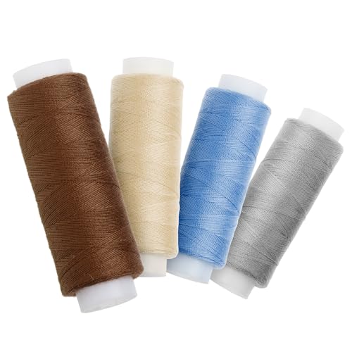 Nähgarn-Set: 4 Rollen Nähgarn in neutralen Farben; aus 100% Polyester; Länge: je 100 m von Faden & Nadel