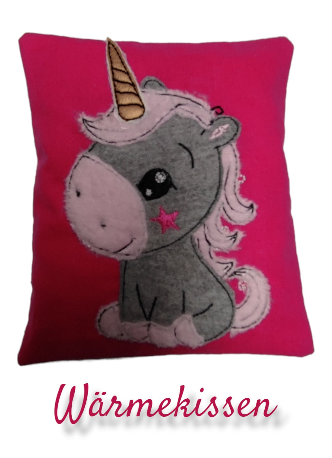 Wärmekissen Mit Applikation Einhorn Wärmekissen Mit Applikation Einhorn von FadenZauberDesign