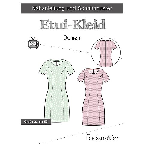 Fadenkäfer Schnitt "Etui-Kleid" für Damen von Fadenkäfer
