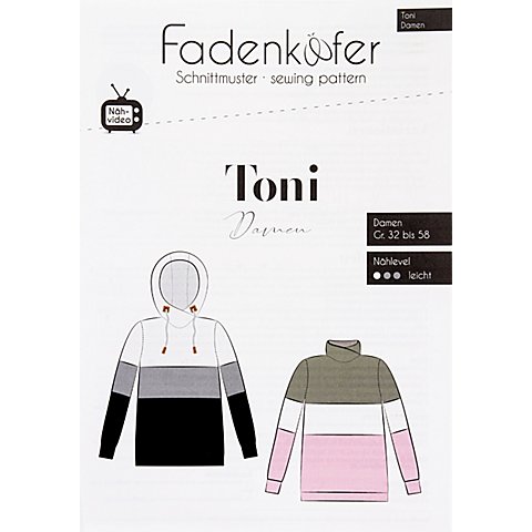 Fadenkäfer Schnitt "Hoodie Toni" für Damen Fadenkäfer Schnitt "Hoodie Toni" für Damen von Fadenkäfer