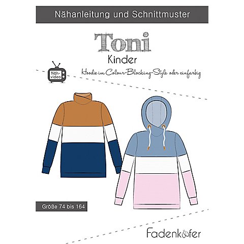 Fadenkäfer Schnitt "Hoodie Toni" für Kinder Fadenkäfer Schnitt "Hoodie Toni" für Kinder von Fadenkäfer