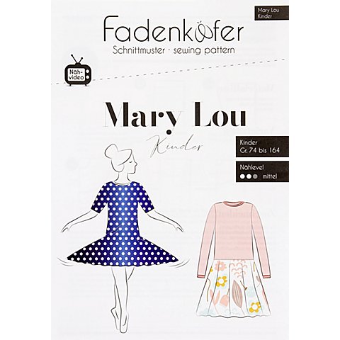 Fadenkäfer Schnitt "Kleid Mary Lou" für Mädchen von Fadenkäfer