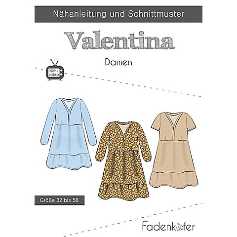 Fadenkäfer Schnitt "Kleid Valentina" für Damen von Fadenkäfer