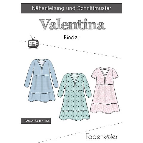 Fadenkäfer Schnitt "Kleid Valentina" für Kinder von Fadenkäfer