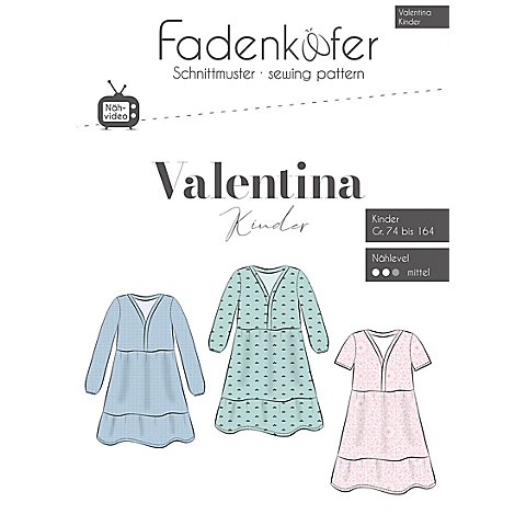 Fadenkäfer Schnitt "Kleid Valentina" für Kinder Fadenkäfer Schnitt "Kleid Valentina" für Kinder von Fadenkäfer